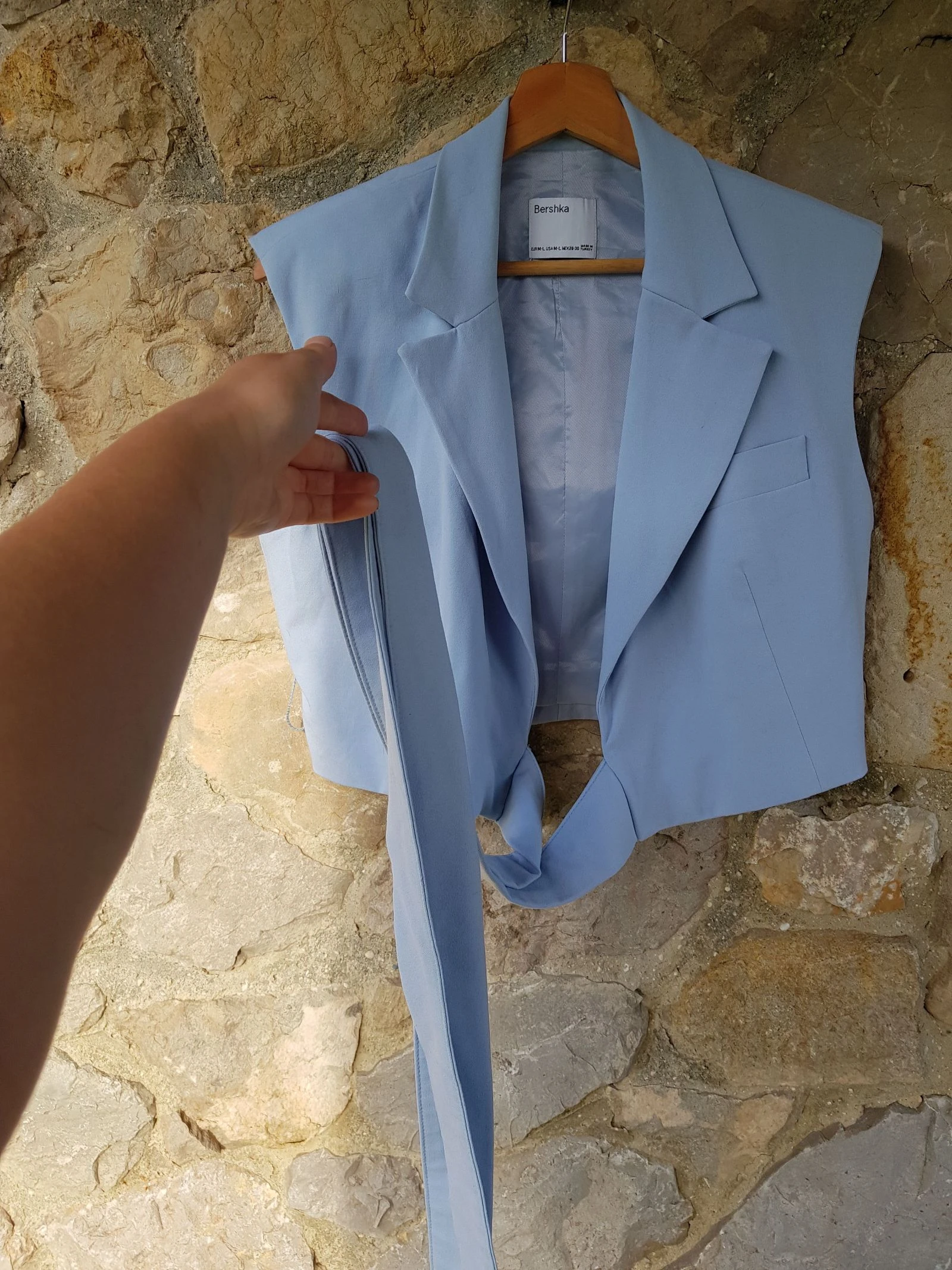 Chaleco corto lazo azul cielo – photo 2